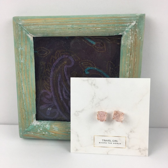 5 pairs left! Rose Quartz Earrings - Picture 5 of 6